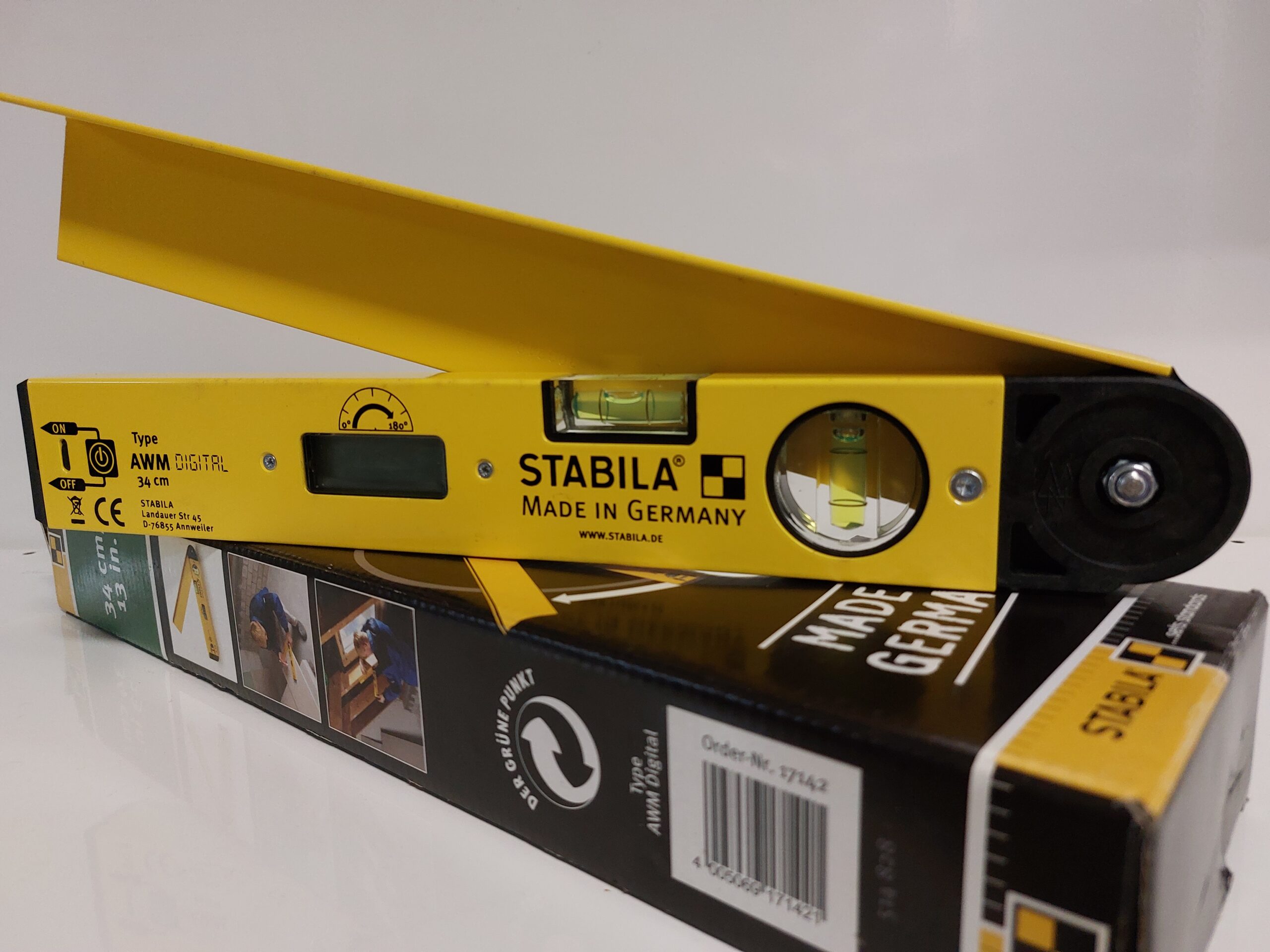 STABILA type AWM digital angle finder Level 340mmW